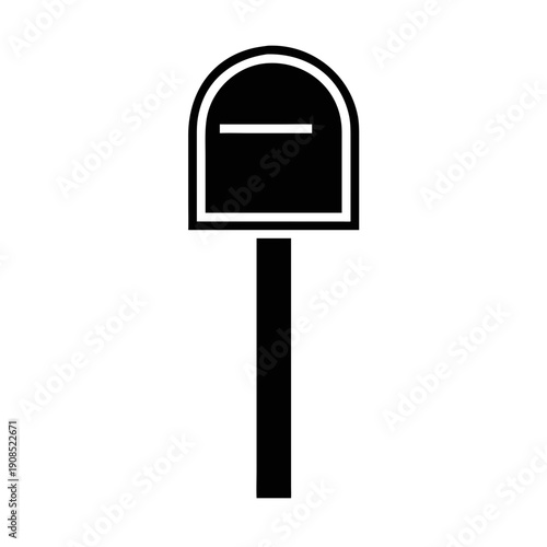 Letter Box Vector Icon . Mailbox Postal Delivery Symbol