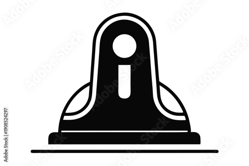 door stopper line art silhouette vector illustration