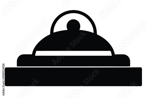 door stopper line art silhouette vector illustration