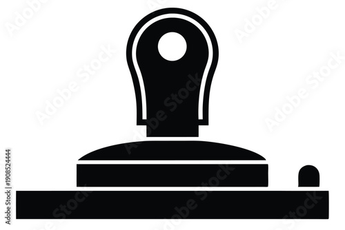 door stopper line art silhouette vector illustration