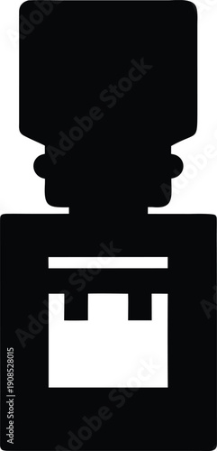 water cooler silhouette vector illustration on transparent background
