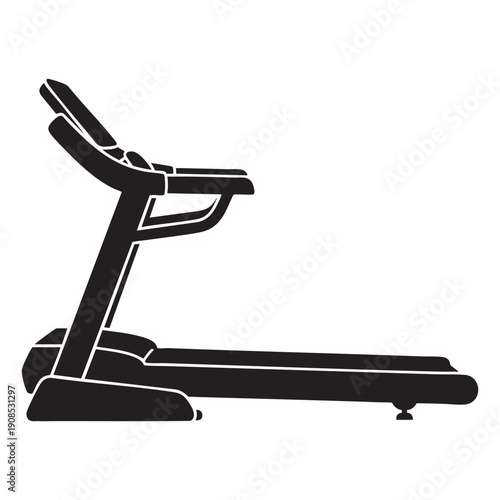 Gym Treadmill Icon - Running Exercise Vector 