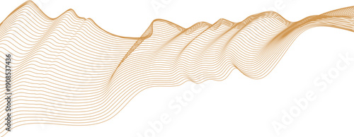 lines wave abstract stripe design. Curvy White Surfaces. Modern Abstract Background. Digital frequency track equalizer. Stylized line art background. Vector digital art banner