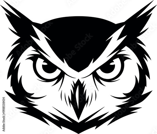 Intimidating Owl Face Icon