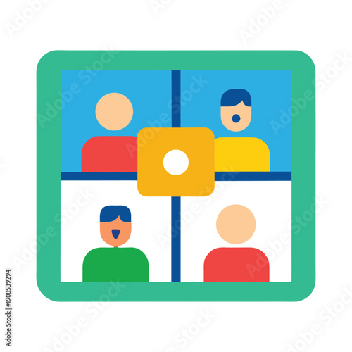 Remote Learning Video Class Grid Interface