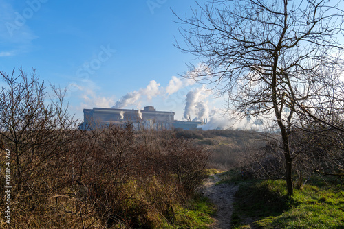 Beverwijk - industrial factories in a city in the Netherlands