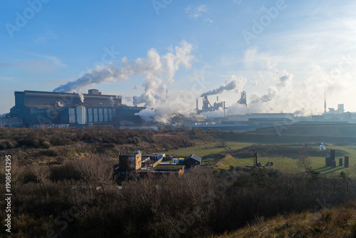 Beverwijk - industrial factories in a city in the Netherlands