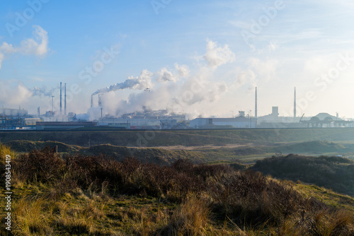 Beverwijk - industrial factories in a city in the Netherlands