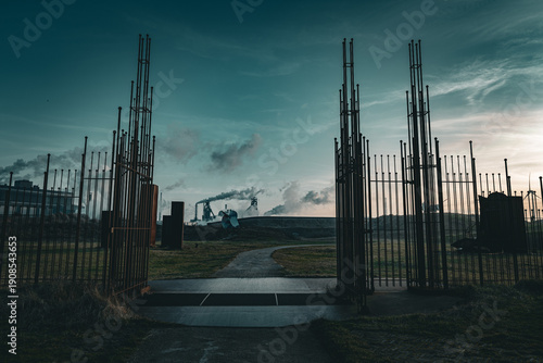 Beverwijk - industrial factories in a city in the Netherlands