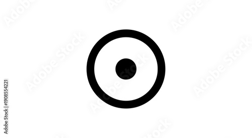 Bullseye Target Circle Design Element.