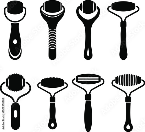 Collection of various shaving and grooming tools