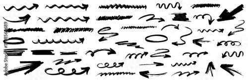 Hand drawn marker highlight on paper with bold underline strokes, clean line shapes and arrow cues, modern marker highlight style with underline accents.