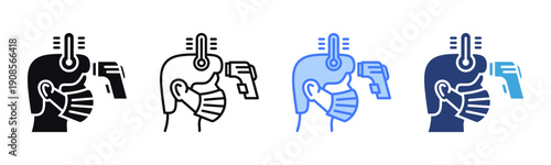 Temperature Check icon sheet multiple style collection