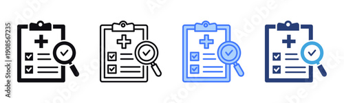 Compliance Check icon sheet multiple style collection