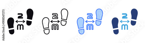 Distance Marker icon sheet multiple style collection