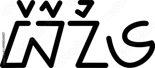 The name Bernie in sundanese script, vector. Great for printing on your personal items.

