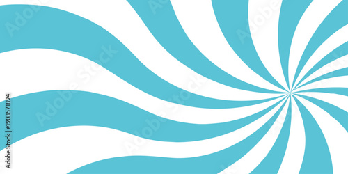 Retro vintage grunge white and blue Sunburst vector copyspace background. Vintage sunrays illustration swirl line. Abstract circuses, stripe background design.