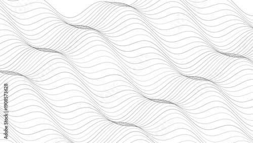 Intricate pattern of wavy lines and dots creating a visually appealing and dynamic design element for various applications