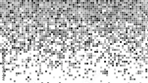 A futuristic digital abstract pixel art background with a modern geometric pattern and texture, creating a visually striking and technologically advanced aesthetic