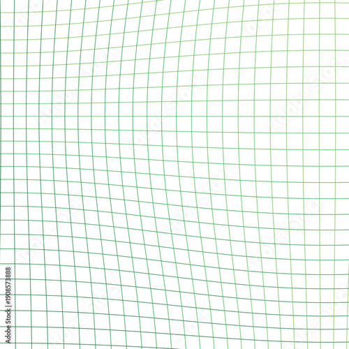 A mesmerizing grid of green lines and squares on a pristine white background, showcasing a perfect blend of modern design and geometric precision