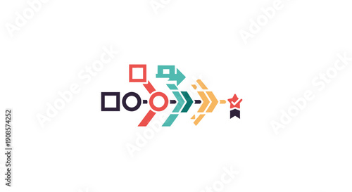 Colorful Arrow Icons in Motion.
