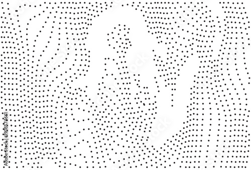 Halftone Dots Abstract Seamless Vector Pattern Background Design