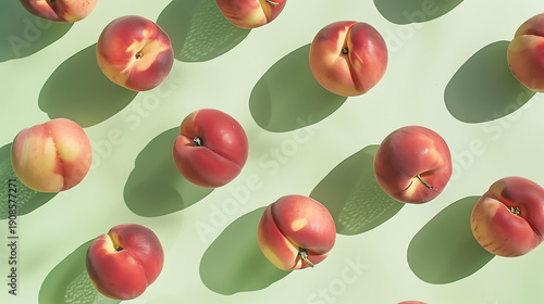 Elevated Peach Arrangement on Soft Green Background