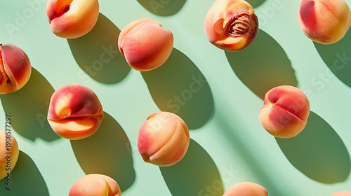 Elegant Peach Arrangement on Soft Green