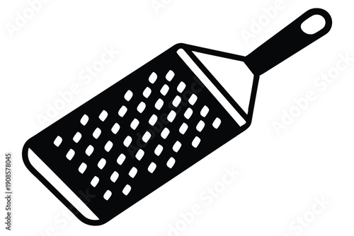 grater with handle line art silhouette vector illustration
