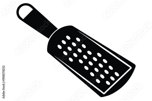 grater with handle line art silhouette vector illustration