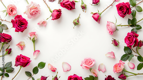 Elegant Pi Themed Flat Lay Border