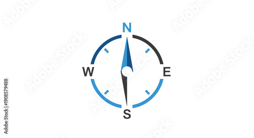 Compass Navigation Tool Direction Indicator.