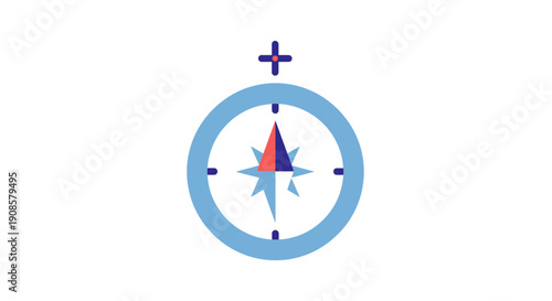Compass Navigation Tool Direction Indicator.