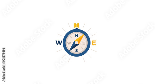 Compass Navigation Tool Direction Indicator.