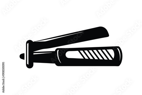 Scalpel Isolated Sharp Surgical Blade Instrument in Black and White Medical Outline