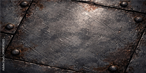 Weathered brown plank texture creates a dark grunge pattern on an old wooden board surface for a vintage wall background