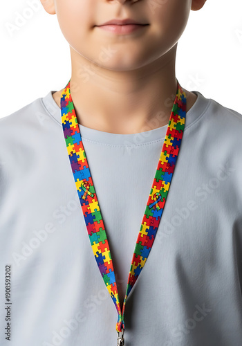 Minimalist Autism Awareness Graphic Resources on White Background