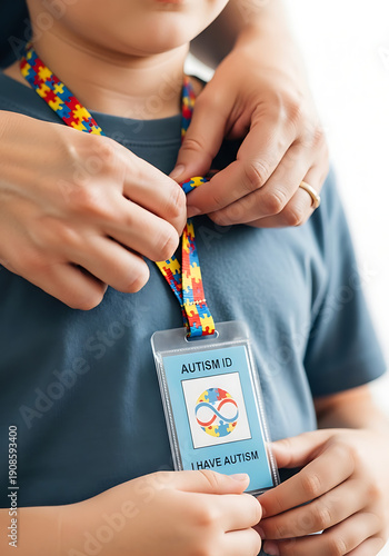 Minimalist Autism Awareness Graphic Resources on White Background