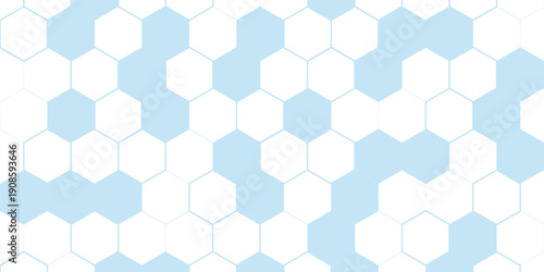 Light Blue and White Hexagons Pattern Background geometric.eps