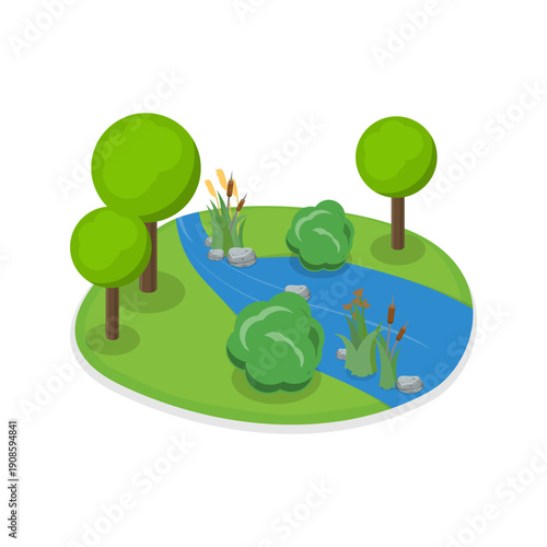 3D Isometric Flat Vector Illustration of Gardening and Farming Approaches, Collection Set for Regenerative Agriculture And Sustainable Crops. Item 2