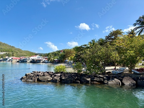 Ville de Deshaies en Guadeloupe