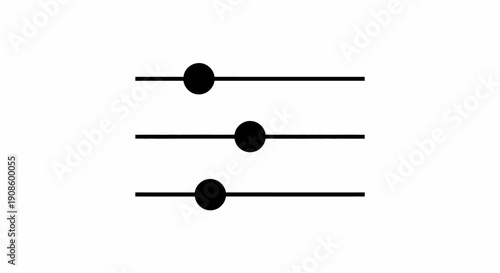 Modern minimalist equalizer sound bars icon