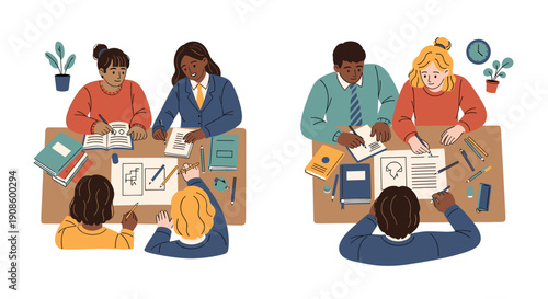 A calm student engrossed in reading, perfect for educational content or motivational themes.