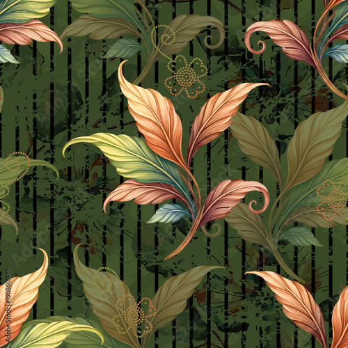 seamless background with lilies