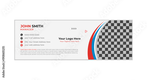 Modern Business Email Signature Template for Corporate Identity