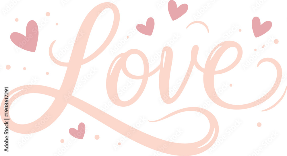 custom made wallpaper toronto digitalLove word elegant grey calligraphy typography design