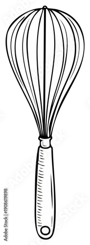 Kitchen whisk illustration