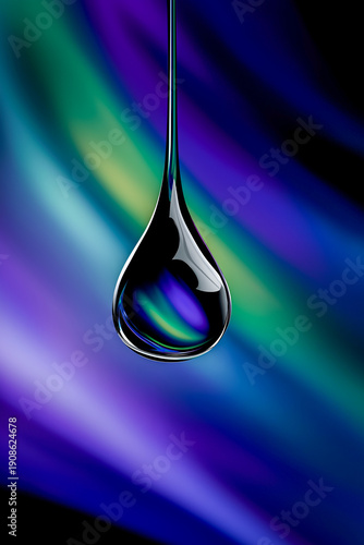 Vibrant neon paint drips in various colors hang against a black background, providing a bold and colorful visual element for creative projects