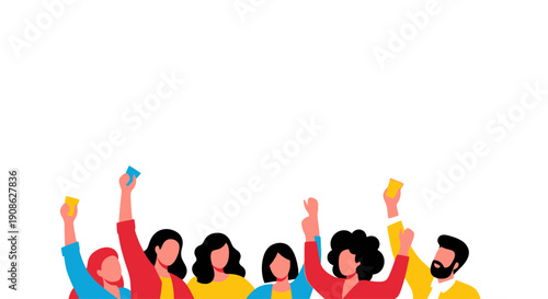 Diverse Group of People Celebrating with Confetti and Drinks