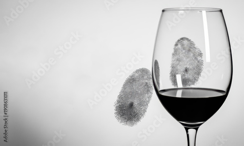 Evidence of Presence: A Wine Glass Marked with Fingerprints